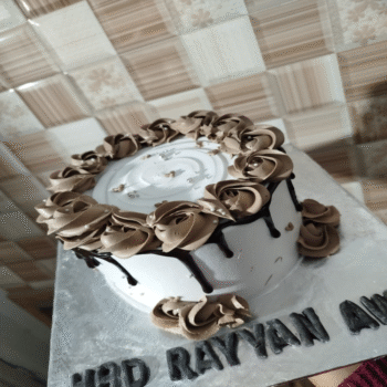 Custom Chocolate Rose Birthday Cake