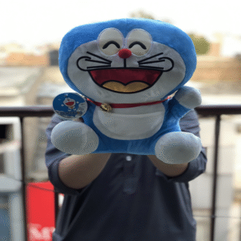 Doraemon Plush Toy – Smiling Cartoon Buddy