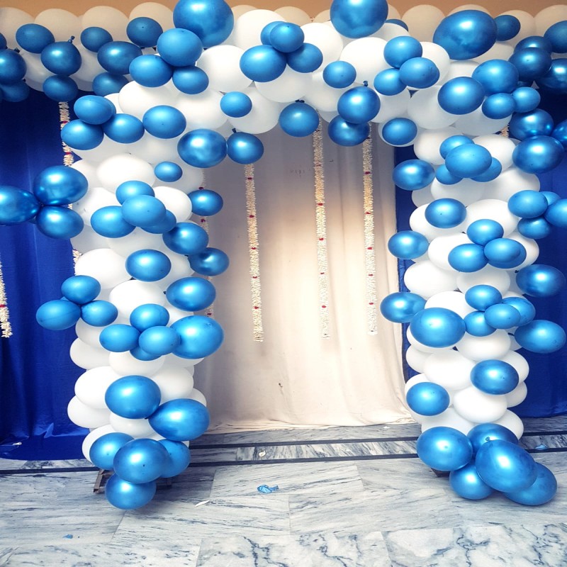 Birthday decoration with blue theme by Timeless Wrap
