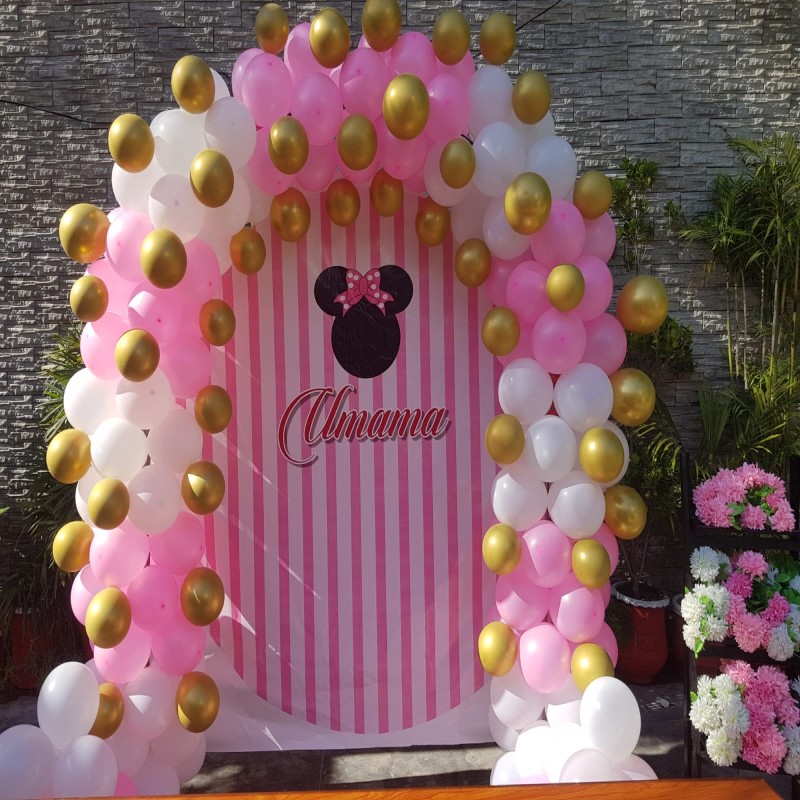 Pink balloon decoration in Haripur by Timeless Wrap
