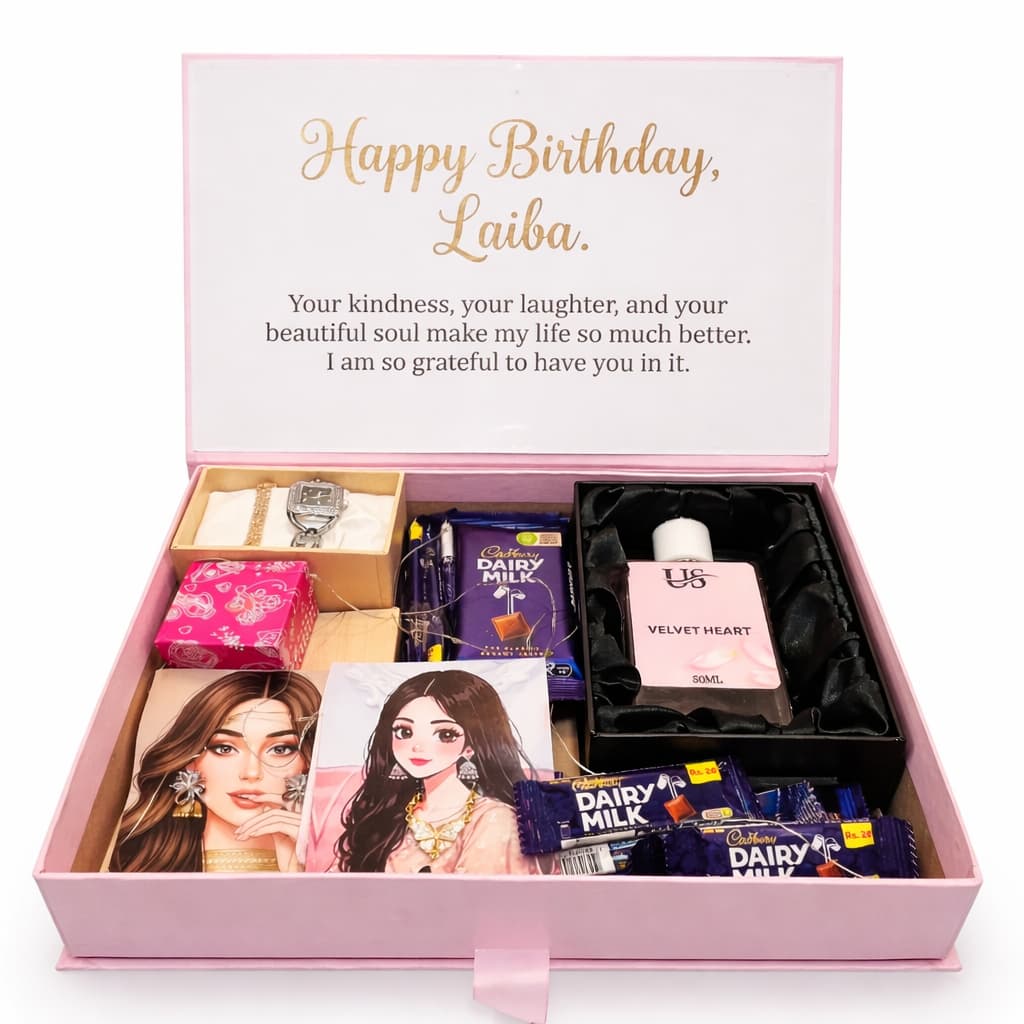 WhatsApp Image 2026-03-28 at 4.20.54 PM Pink Birthday Gift Box - Image 1