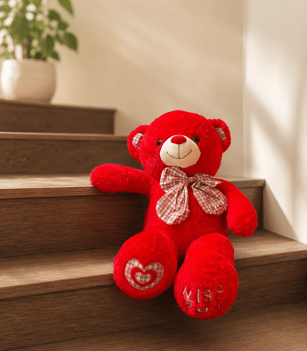 2.5 Feet Red Teddy Bear Premium Soft Plush Gift in Pakistan | TimelessWrap