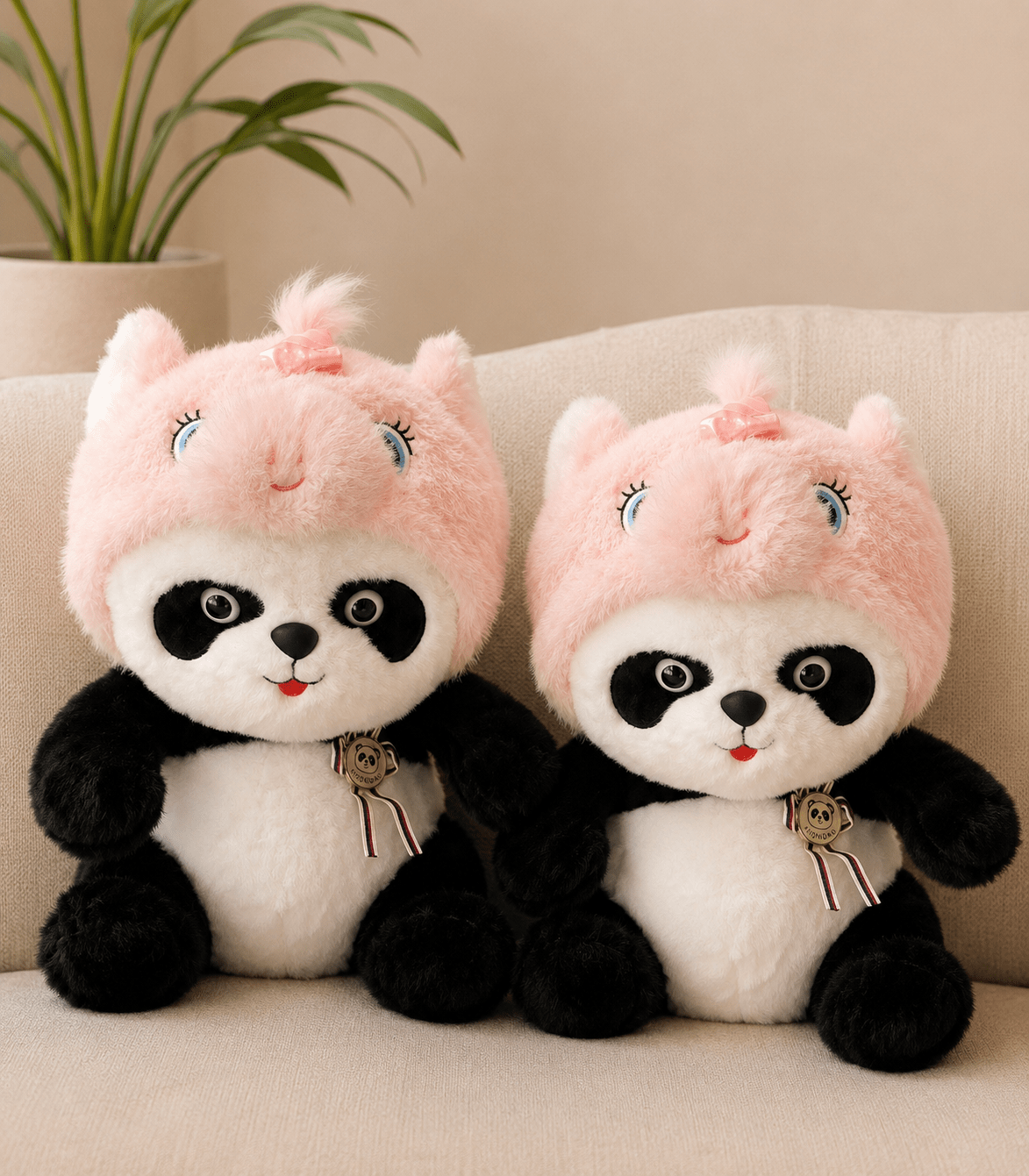 Cute Panda Plush Toy with Pink Bunny Hood – Soft Stuffed Animal Gift Cute Panda Plush Toy with Pink Bunny Hood Soft Stuffed Animal Gift by TimelessWrap Pakistan