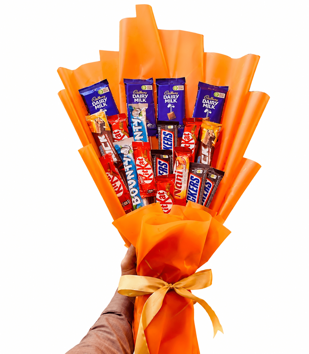 Luxury Chocolate Bouquet Luxury Chocolate Bouquet with Cadbury Dairy Milk, KitKat, Snickers and Bounty | Premium Chocolate Gift Bouquet by TimelessWrap Pakistan