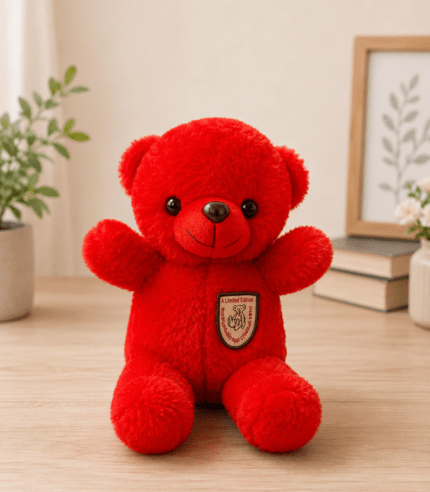 Cute Red Teddy Bear Plush Toy Soft Stuffed Teddy Bear Gift for Kids Pakistan | TimelessWrap